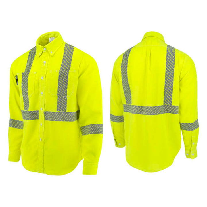 Neese VTS5SH3 Tecasafe® One 5.7 oz Class 3 FR Shirt - Fluorescent Yellow