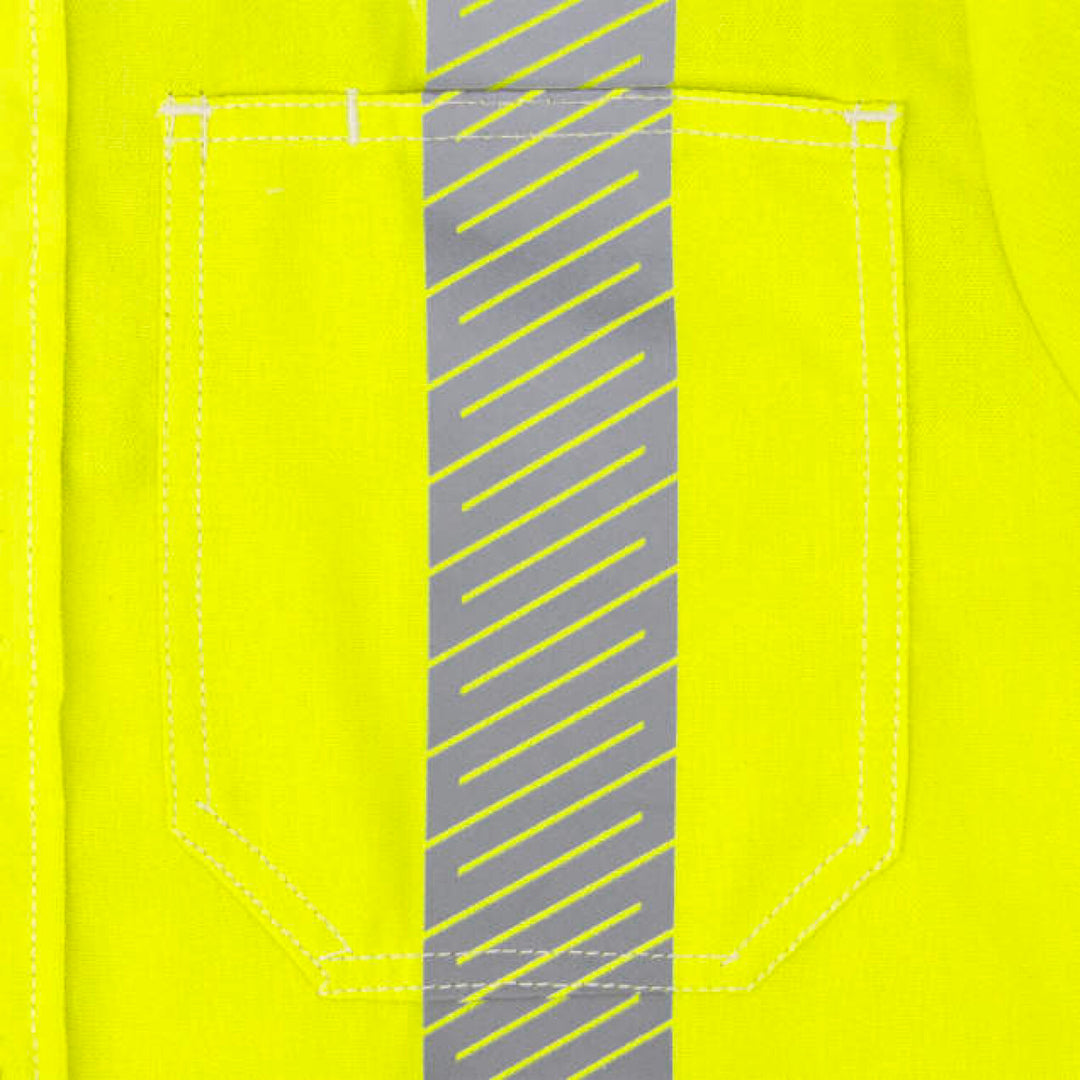 Neese VTS5VSH3 Tecasafe® One 5.7 oz Class 3 Vented FR Shirt - Fluorescent Yellow