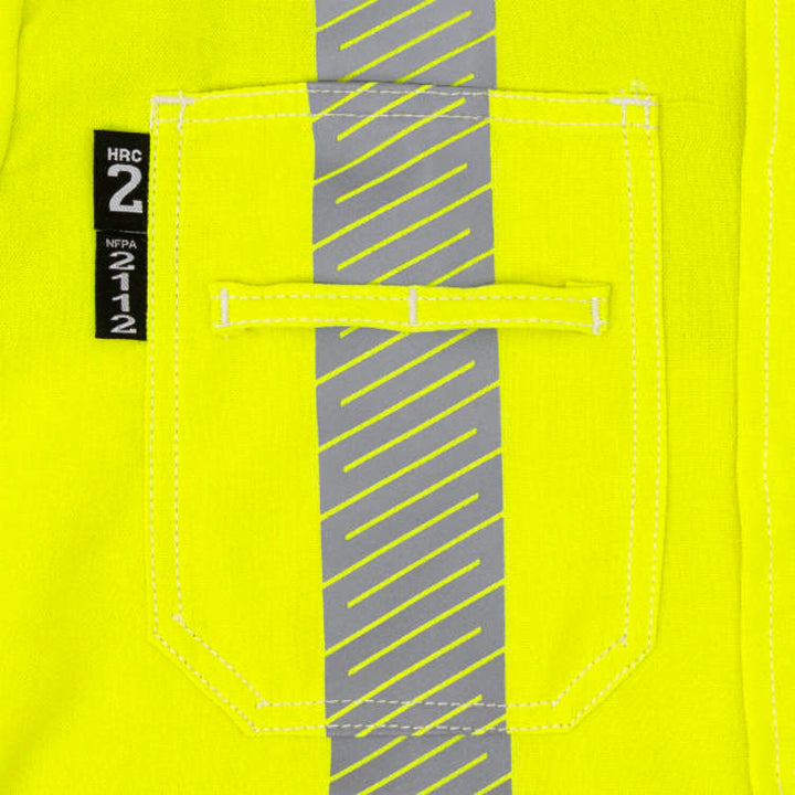Neese VTS5VSH3 Tecasafe® One 5.7 oz Class 3 Vented FR Shirt - Fluorescent Yellow