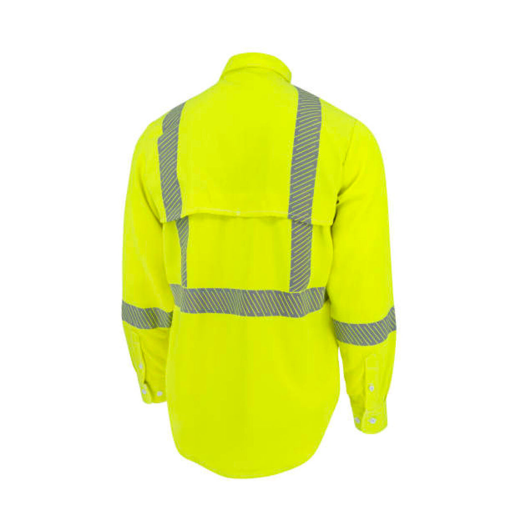 Neese VTS5VSH3 Tecasafe® One 5.7 oz Class 3 Vented FR Shirt - Fluorescent Yellow