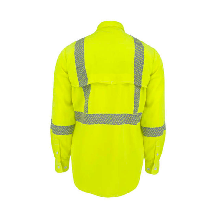 Neese VTS5VSH3 Tecasafe® One 5.7 oz Class 3 Vented FR Shirt - Fluorescent Yellow