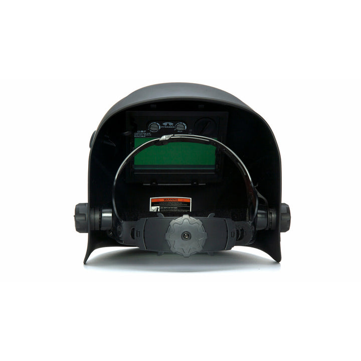 Pyramex WHAM1020MB Auto Darkening Helmet - Matte Black 100x45 mm