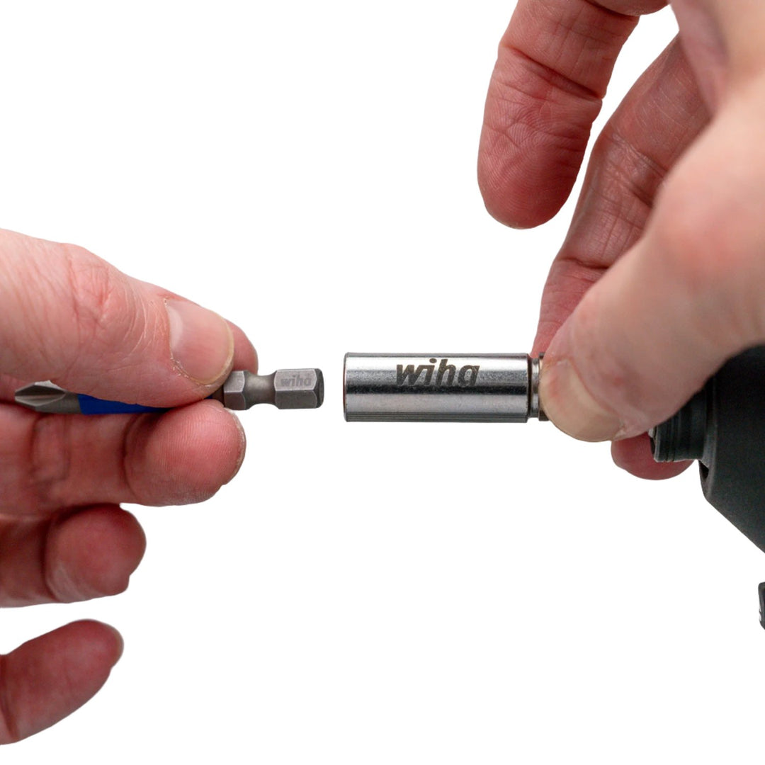 Wiha 71496 SlimFix Impact Rated Locking 1/4" Bit Holder For 1/4" Insert Bits