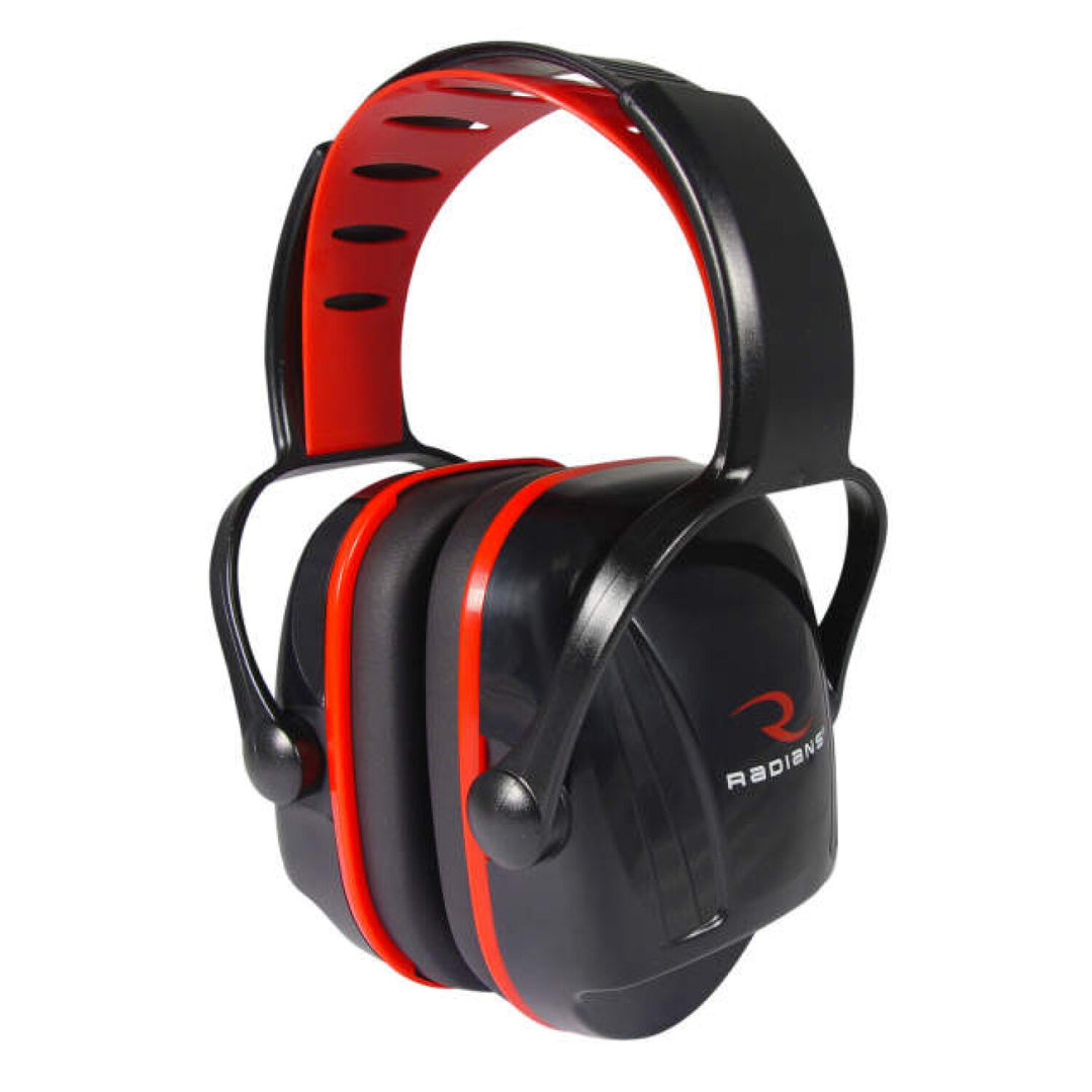 Radians XC0130CS X-Caliber 22 Youth Earmuff - Black & Red