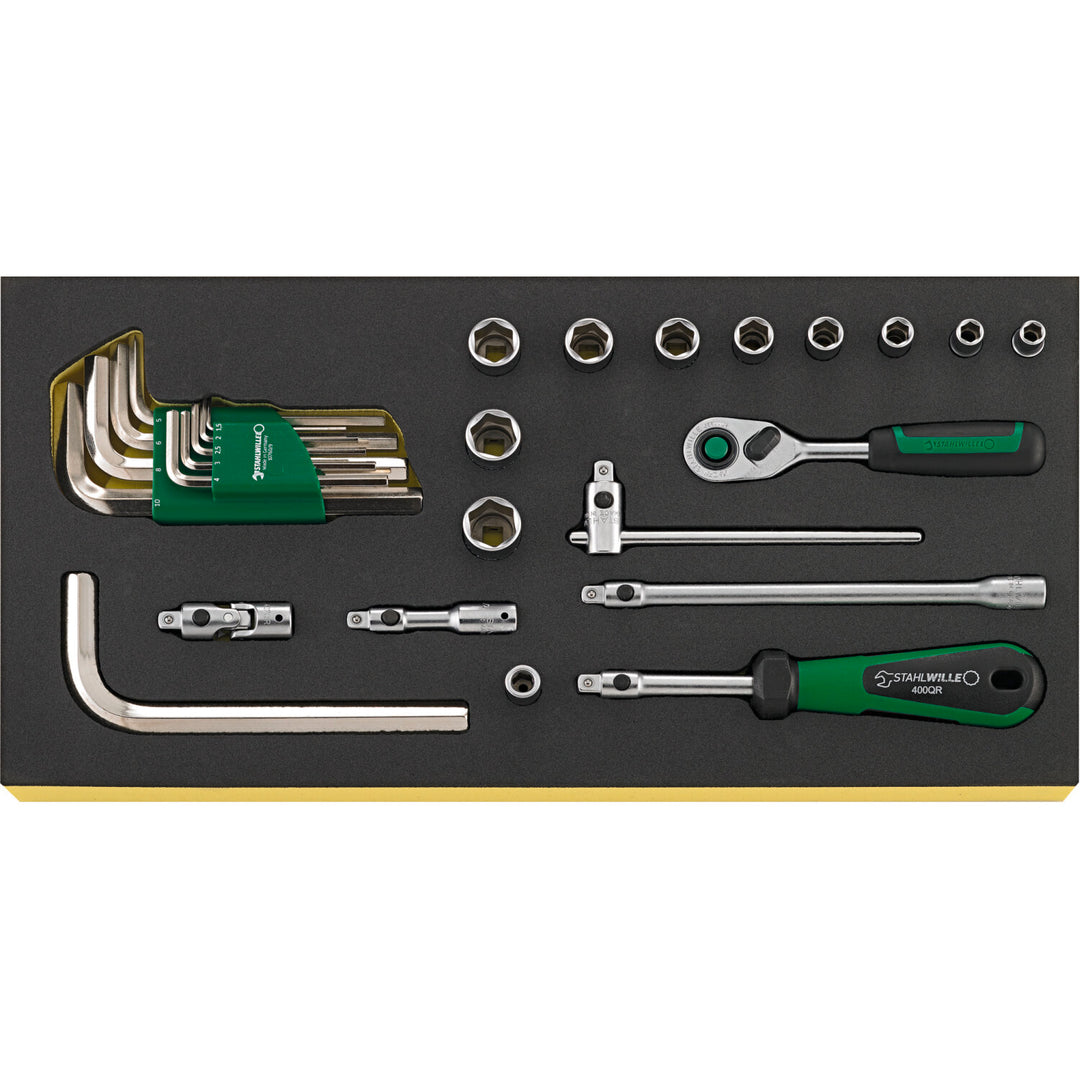 Stahlwille 96830364 Tool set No.TCS 1/4 ZOLL  10760 CV QR 27-pcs.