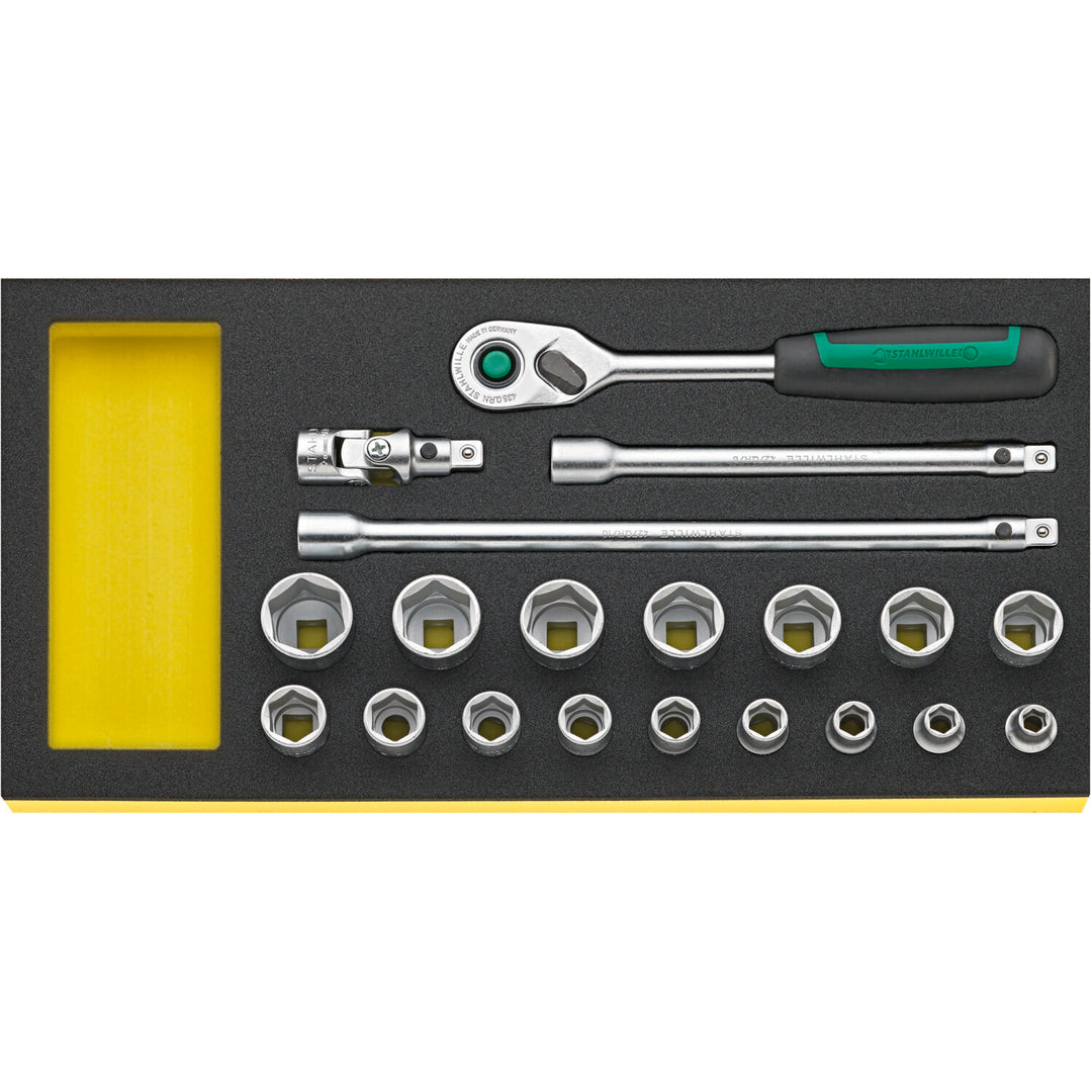 Stahlwille 96830371 socket set No.TCS 3/8" ZOLL 456/16/4 MF QR 20-pcs.
