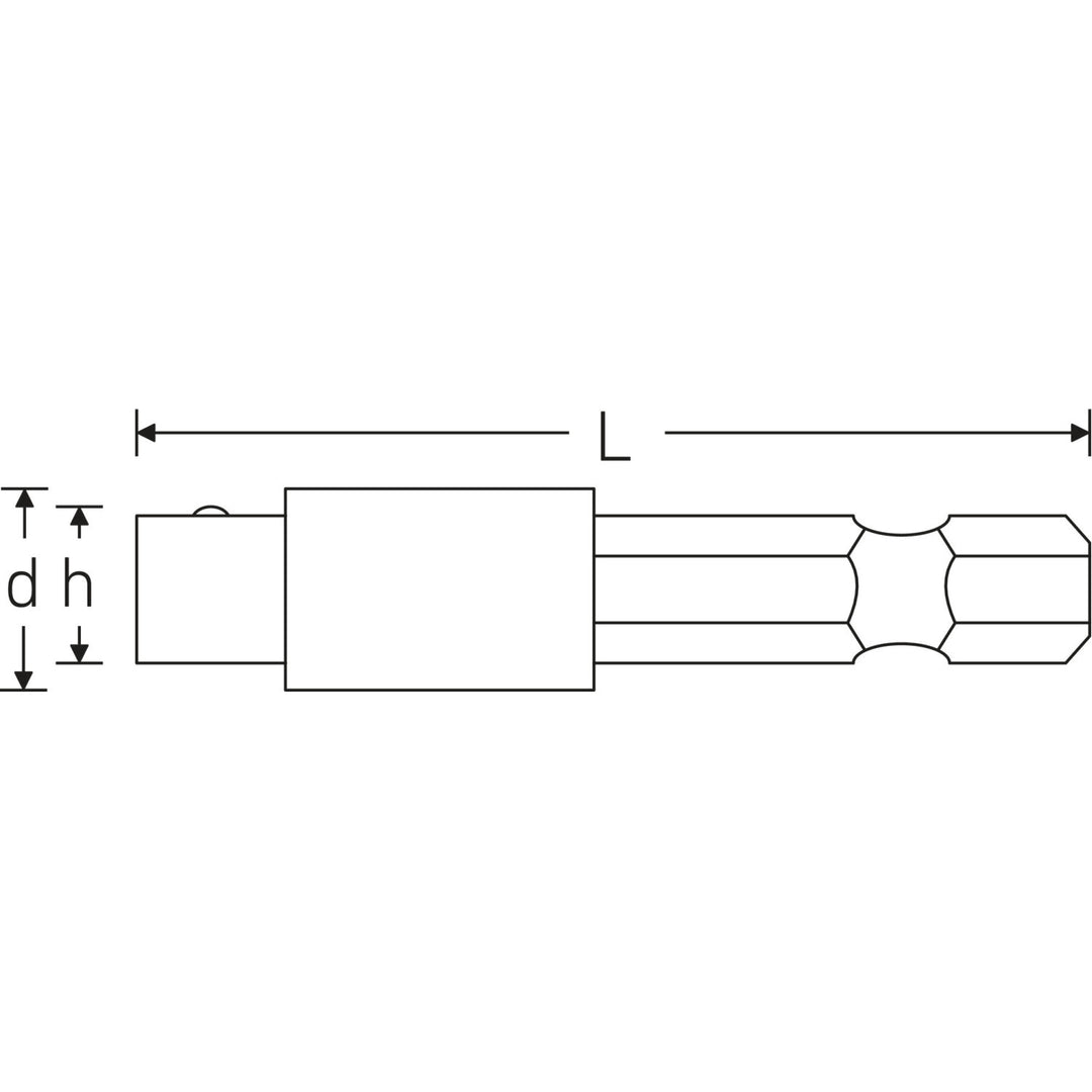 Stahlwille 31190000 Bit Connecting Part, Machine-Operated