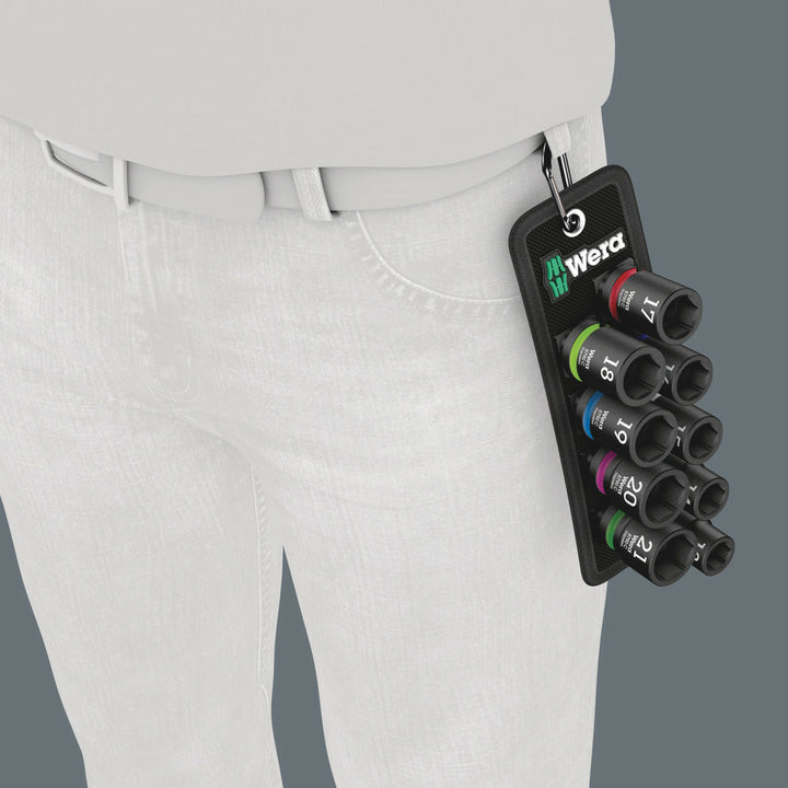 Wera Belt C Impaktor 1 socket set, 1/2" drive, 10 pieces