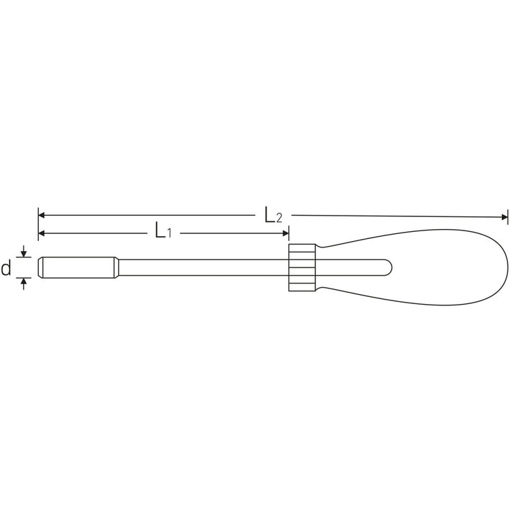 Stahlwille 18120001 4008-1 Ratcheting BIT holder, size 1, 250mm