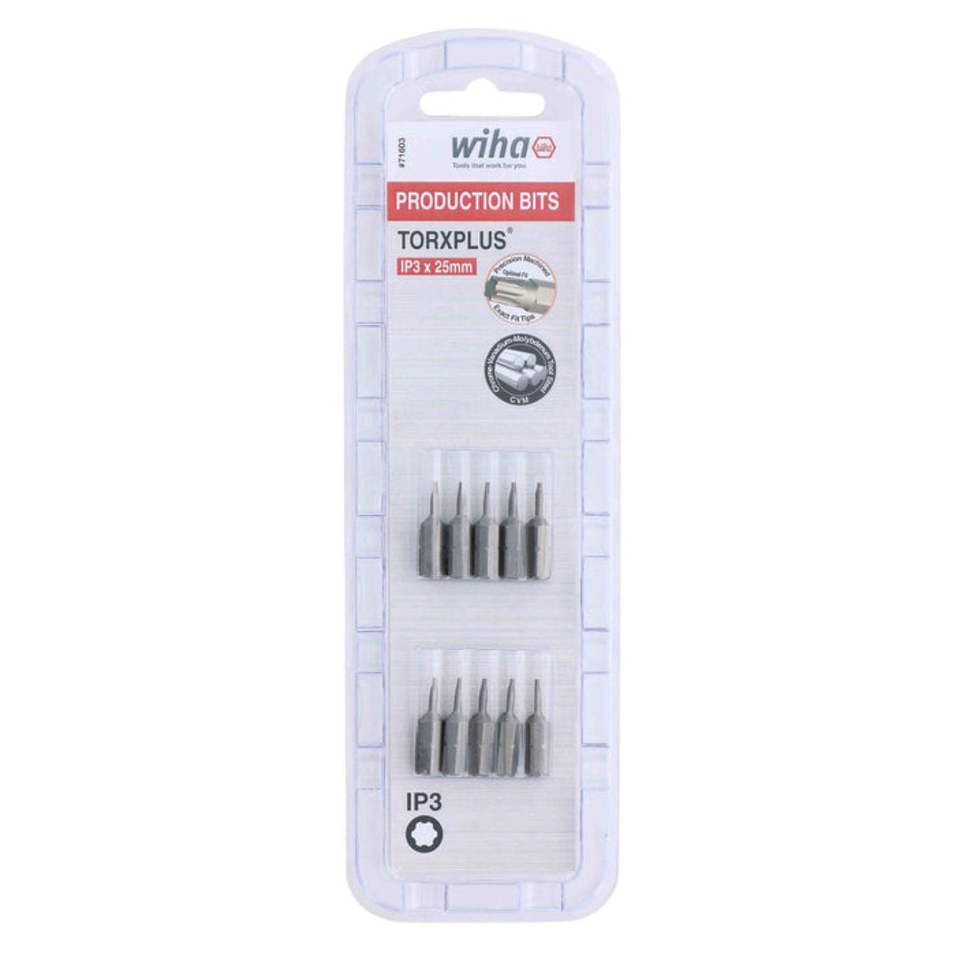 Wiha Tools 71603 IP3 x 38mm TORX® Plus Insert Bit, 10 Pack