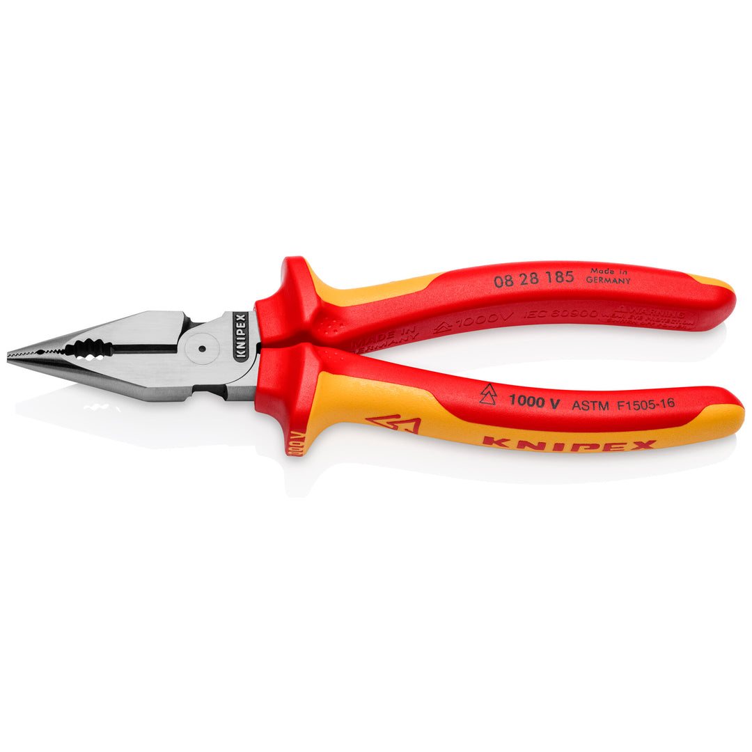 Knipex 08 28 185 SBA 7 1/4" Needle-Nose Combination Pliers-1000V Insulated