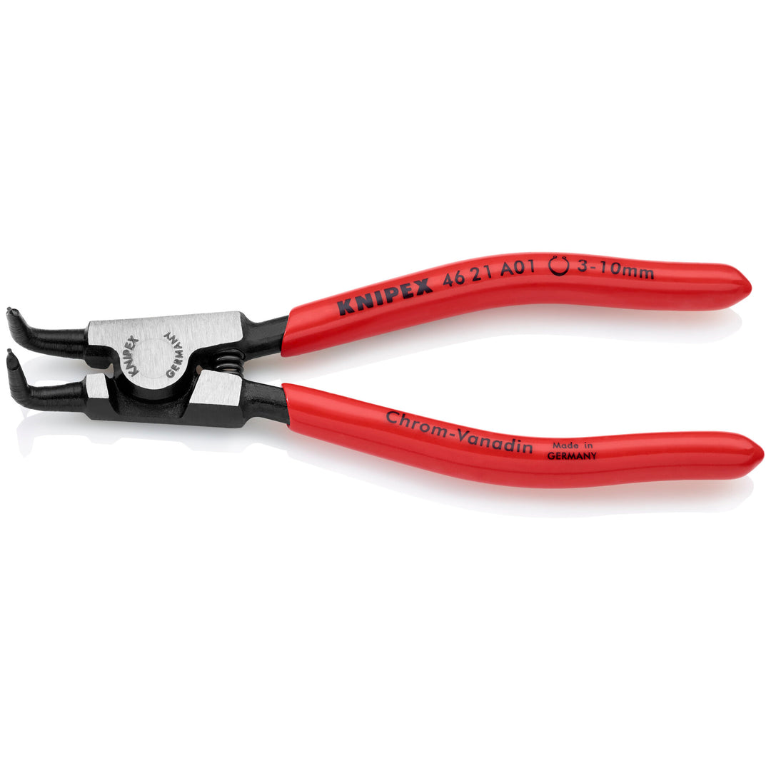 Knipex 46 21 A01 5" External 90° Angled Snap Ring Pliers-Forged Tips