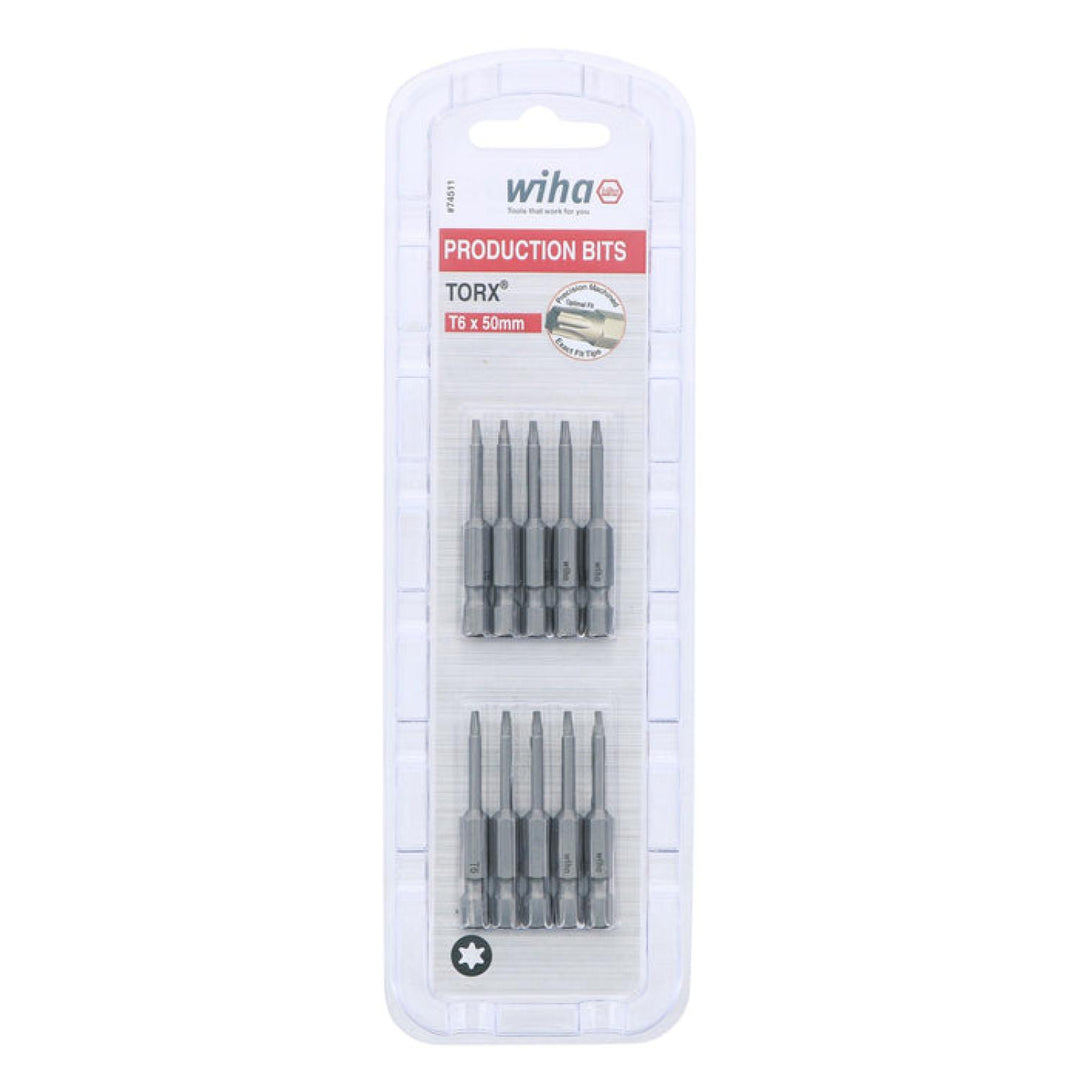 Wiha Tools 74511 TORX® Power Bit, T60 x 50 mm, 10 Pk.
