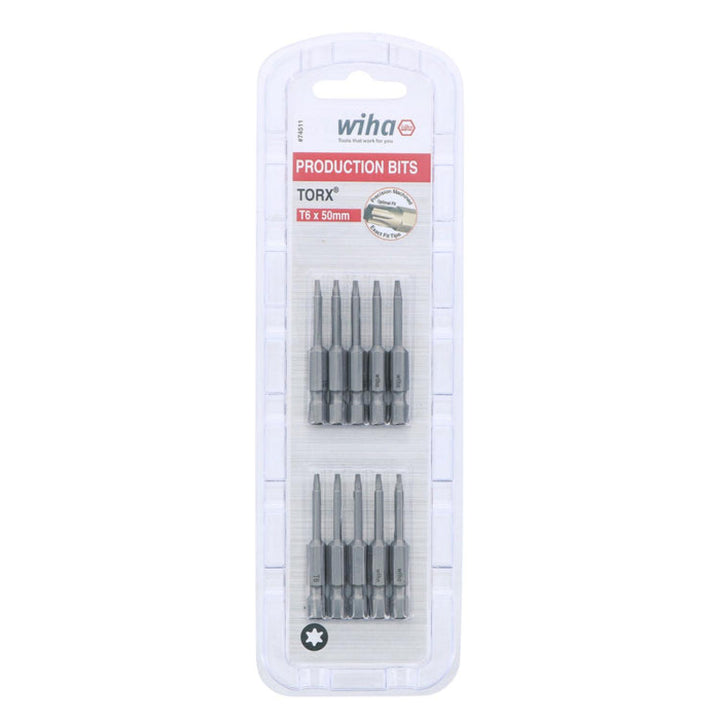 Wiha Tools 74511 TORX® Power Bit, T60 x 50 mm, 10 Pk.
