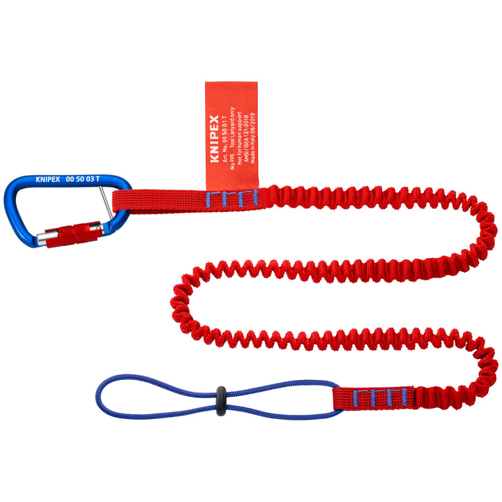 Knipex 00 50 05 T BKA 38" Tool Tethering Lanyard with Captive Eye Carabiner