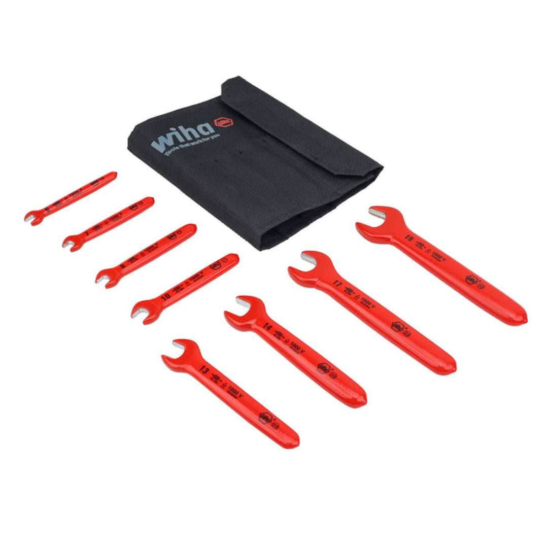 Wiha Tools 20093 Insulated Open End Wrench Set, 8 Piece