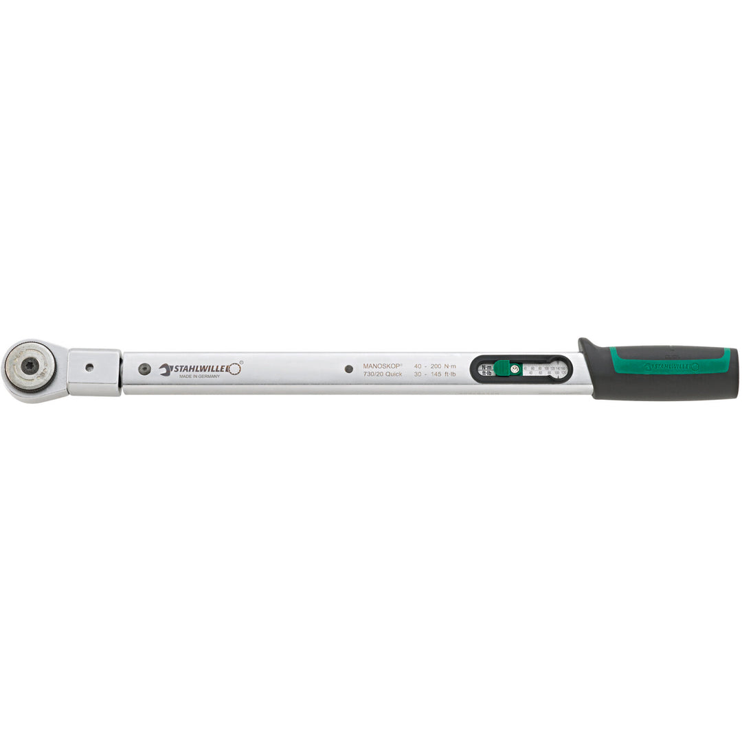 Stahlwille 96504020 730R/20 MANOSKOP Torque Wrench, 1/2" Drive