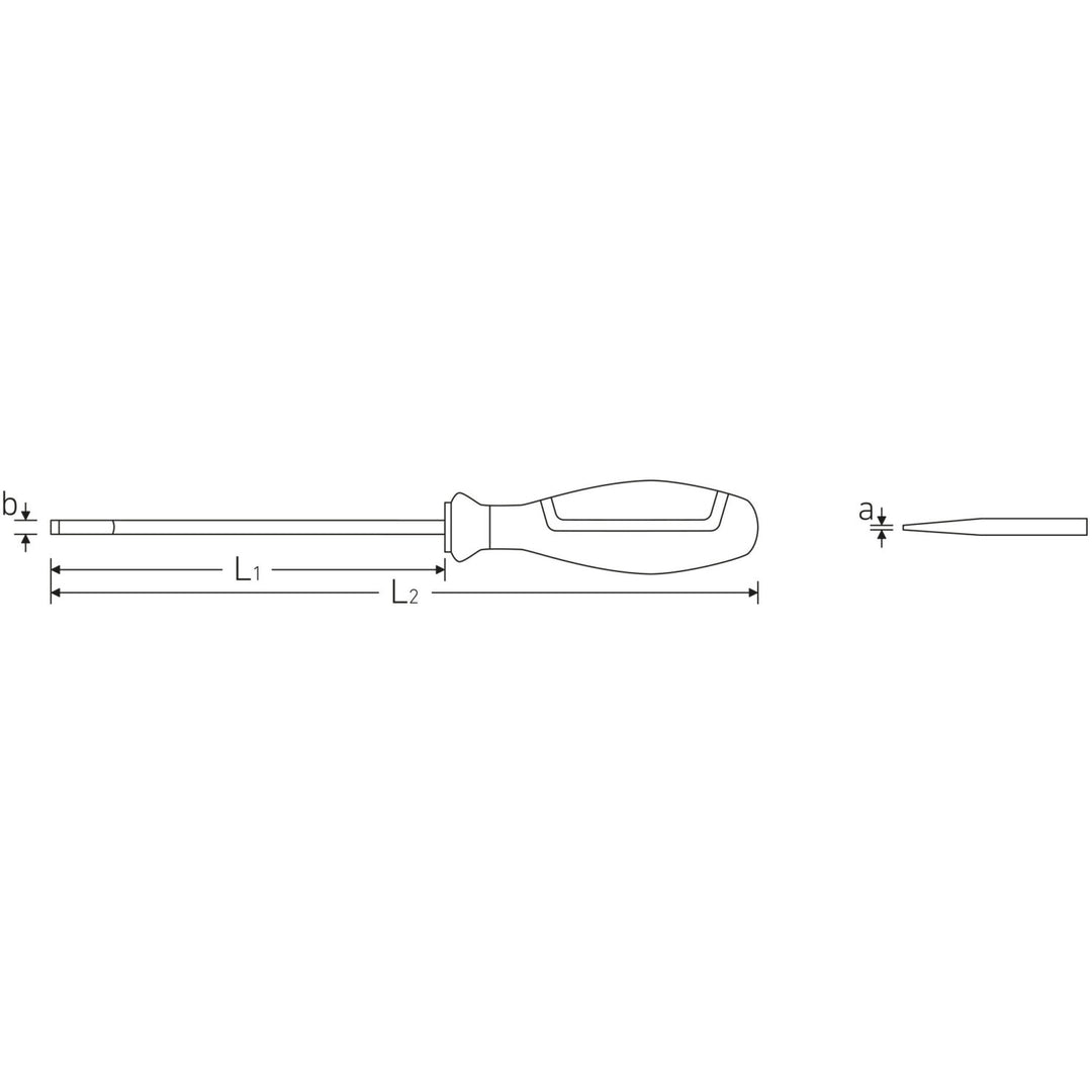 Stahlwille 46283055 4628 DRALL+ Slotted Screwdriver, 5.5 x 150 mm