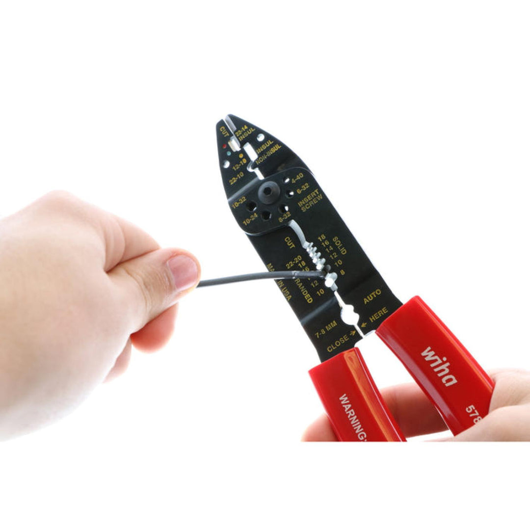 Wiha Tools 57812 Wire Stripper Pliers / Cutters, 8.5"