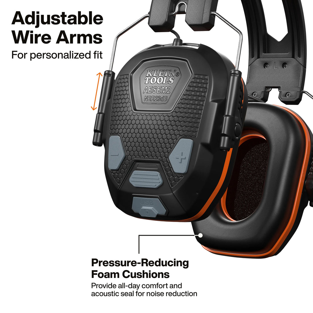 Klein Tools AESEM2 Slim Bluetooth Earmuffs