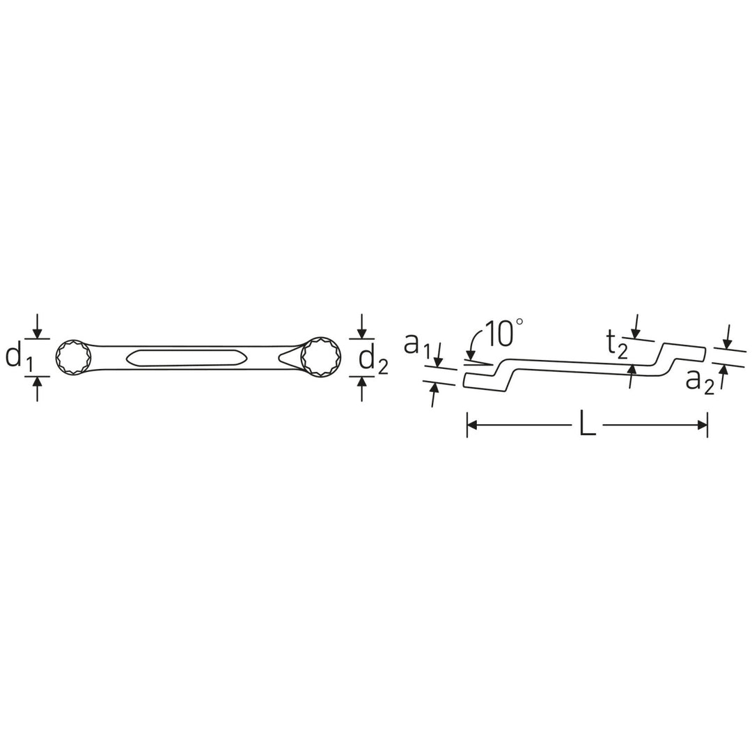 Stahlwille 41603234 Double ended ring spanner