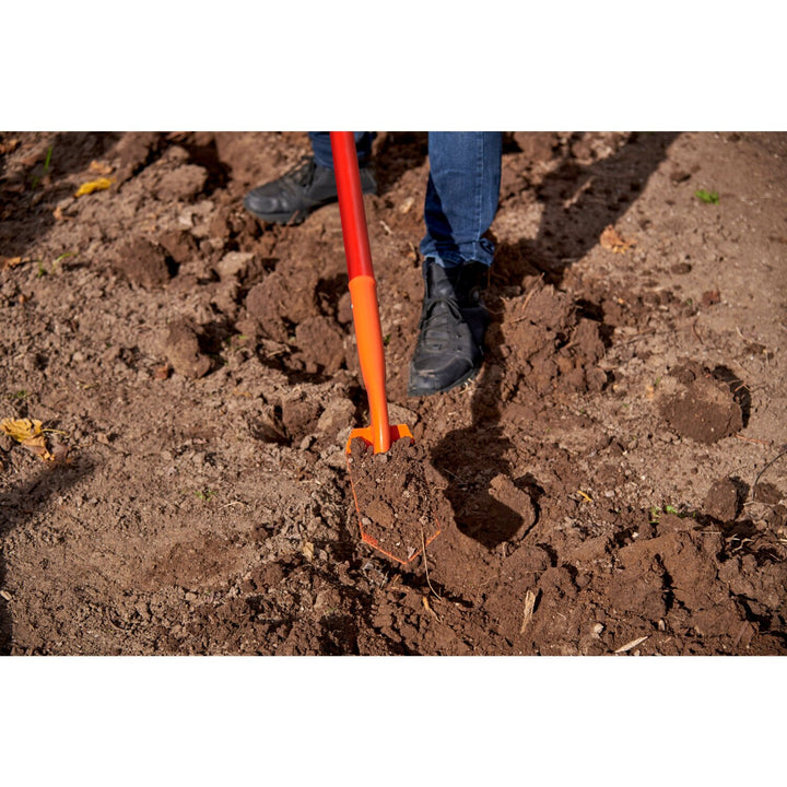 Corona SS 64224 Trench Shovel, 35 Degree, 4 in. Head, Solid-Core Fiberglass Handle