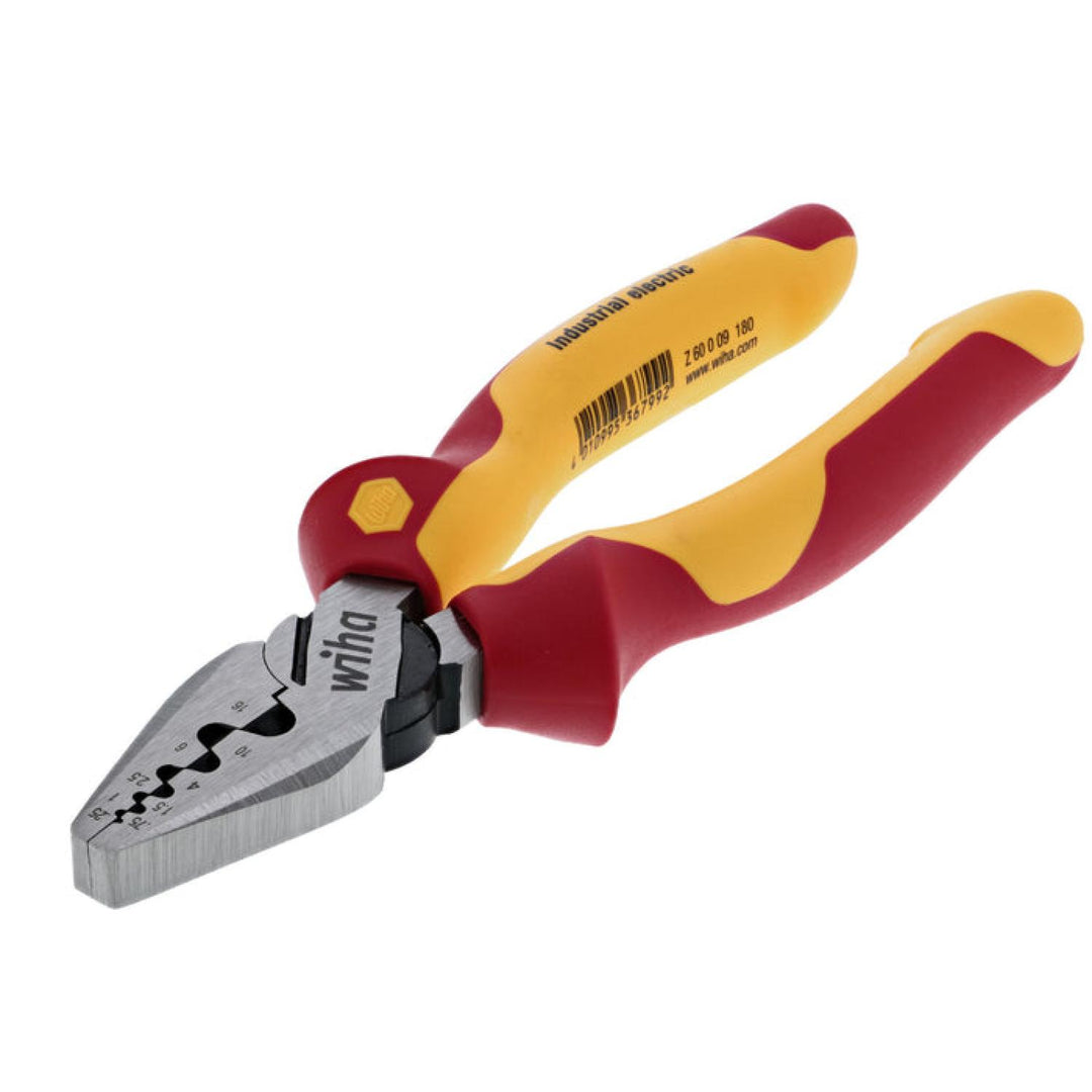 Wiha Tools 32945 7" Insulated Industrial Crimping Pliers