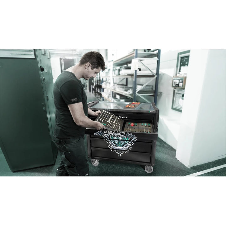 Wera 05501881001 9801 Tool Rebel roller cabinet Stainless XXL, without tools