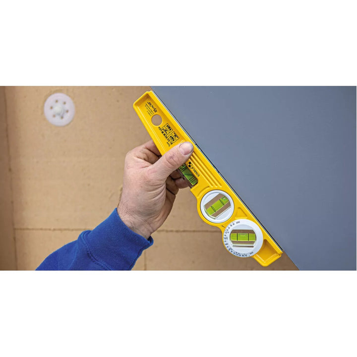 Stabila 25360 Type 81SMW360 Die Cast Torpedo Level with Protractor Vial 10 Inch