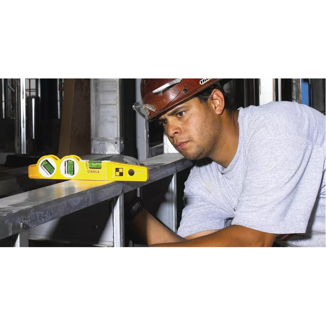 Stabila 25245 Type 81SMW45 Die Cast Three Vial Torpedo Level 10 Inch