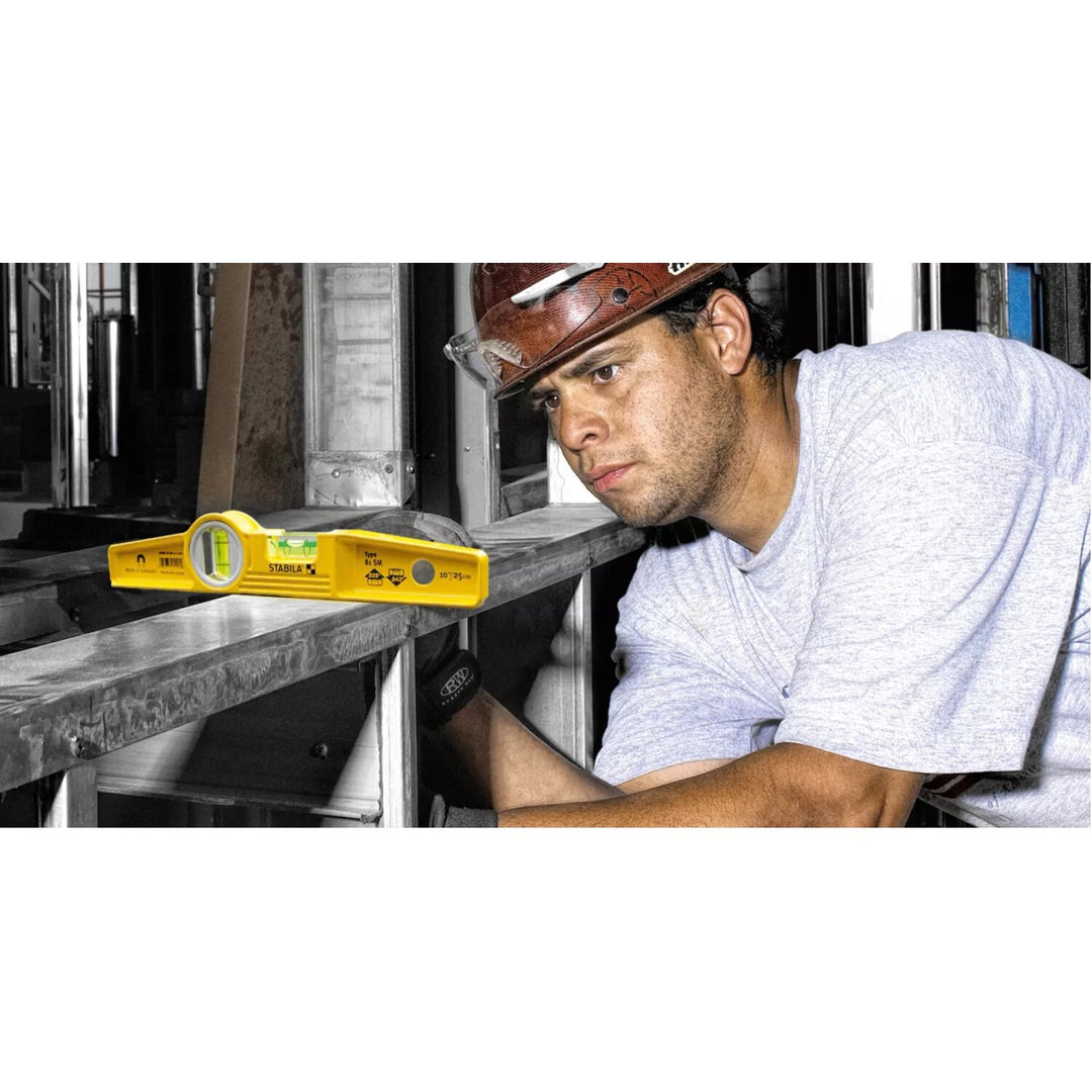 Stabila 25100 Type 81SM Die Cast Magnetic Torpedo Level 10 Inch