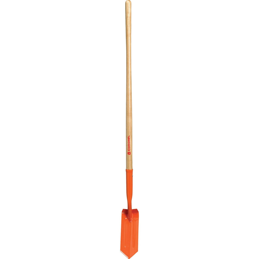Corona SS 64104 Trench Shovel, 35 degree, 4 in. Head, Ash Hardwood Handle