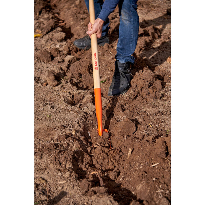 Corona SS 64104 Trench Shovel, 35 degree, 4 in. Head, Ash Hardwood Handle