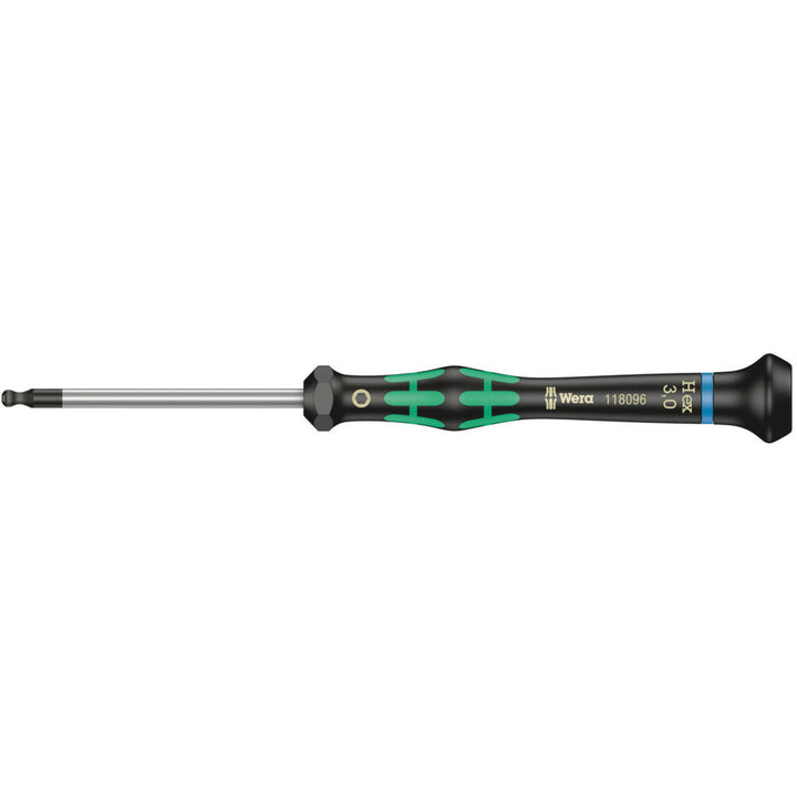 Wera 2052 Ball end hexagon screwdriver for electronic applications, 2.5 x 60 mm