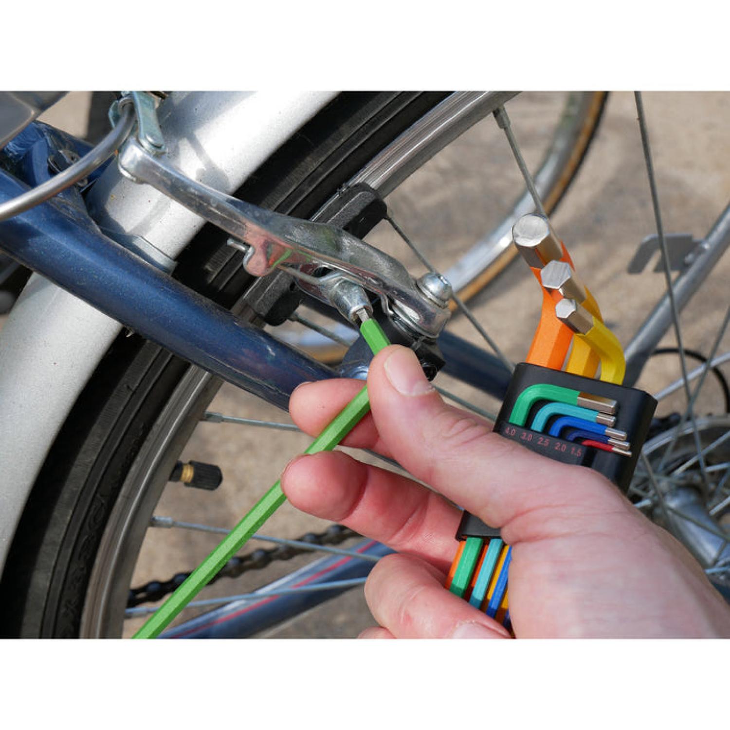 Wiha Tools 66981 Ball End Color Coded Inch Hex L-Key Set, 13 Pc