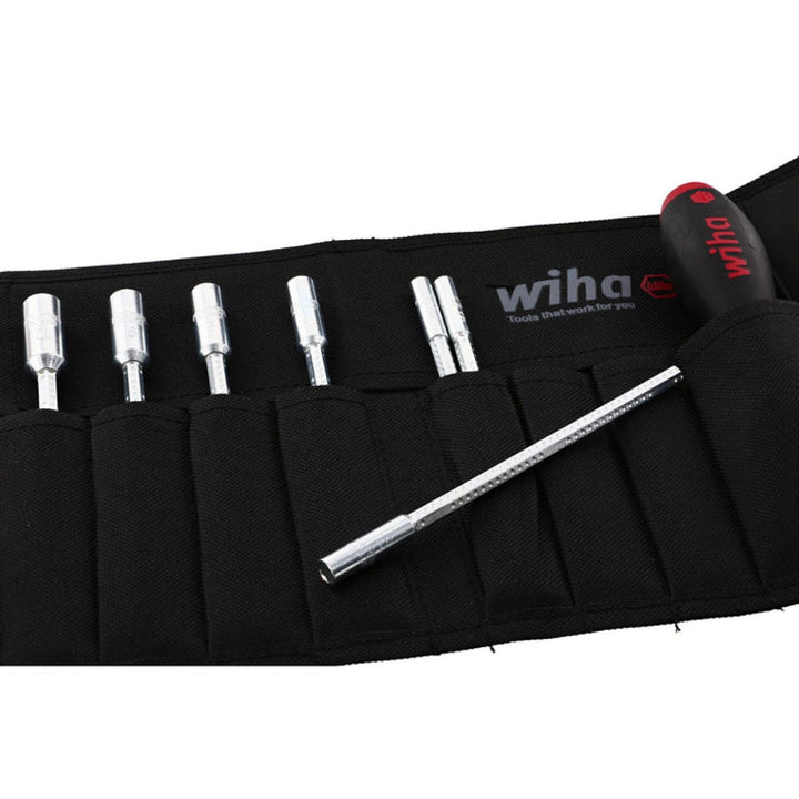 Wiha Tools 28198 Drive-Loc VI Metric Nut Driver in Pouch 8 Piece Set