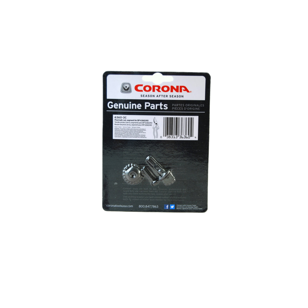 Corona 6360-3C Pivot Bolt and Nut for Bypass Pruner