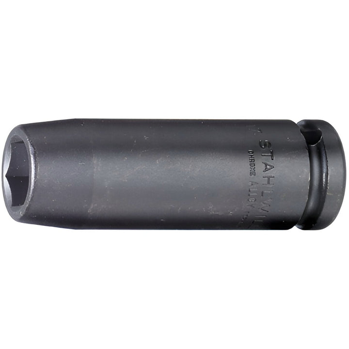Stahlwille 23020019 51IMP 1/2" Extra Deep Impact Socket, 19 mm