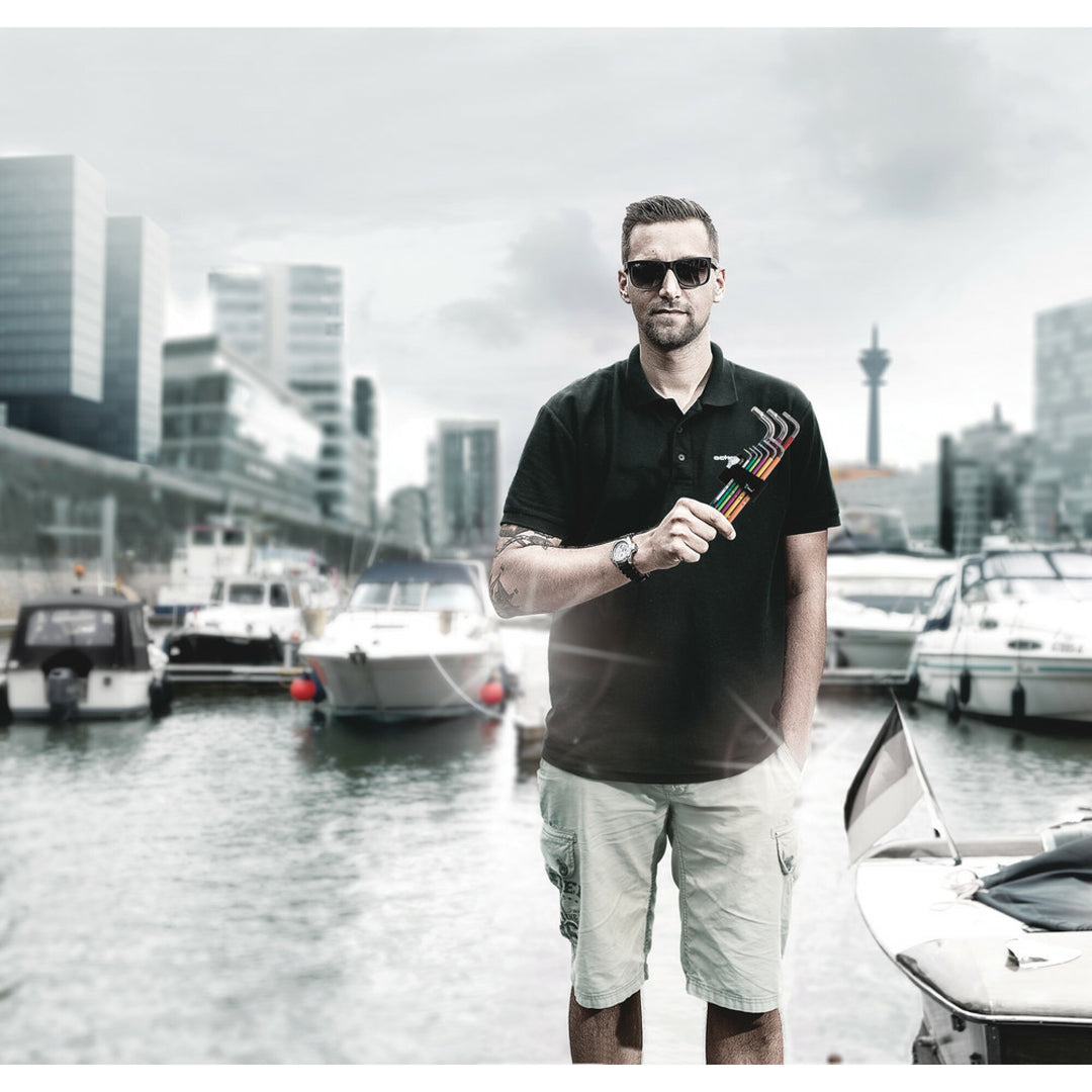 Wera 950 PKS L-key, metric, chrome-plated, 8 x 112 mm