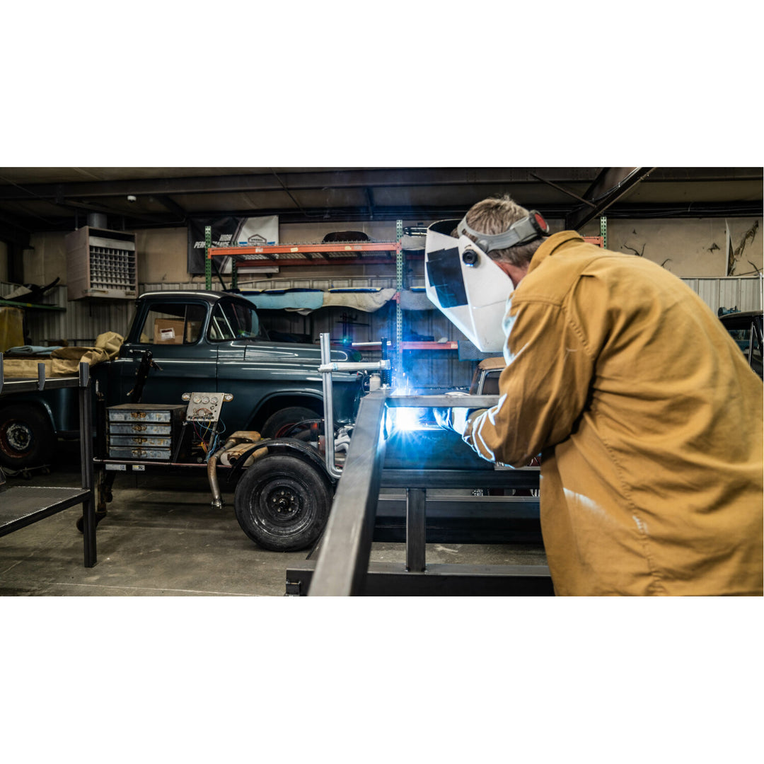 Bessey GS16-12K Clamp, welding, F-style, crimped on swivel pad, 6 In. x 4.75 In., 1000 lb