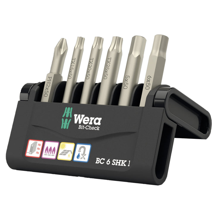 Wera Bit-Check 6 SHK 1 SB, 6 Pieces