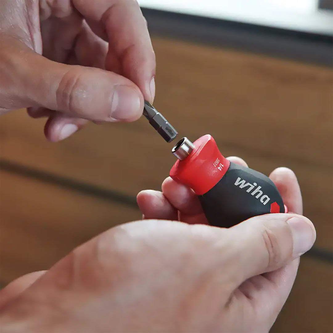 Wiha Tools 38045  6-in-1 Stubby Bit Holder, TORX Set