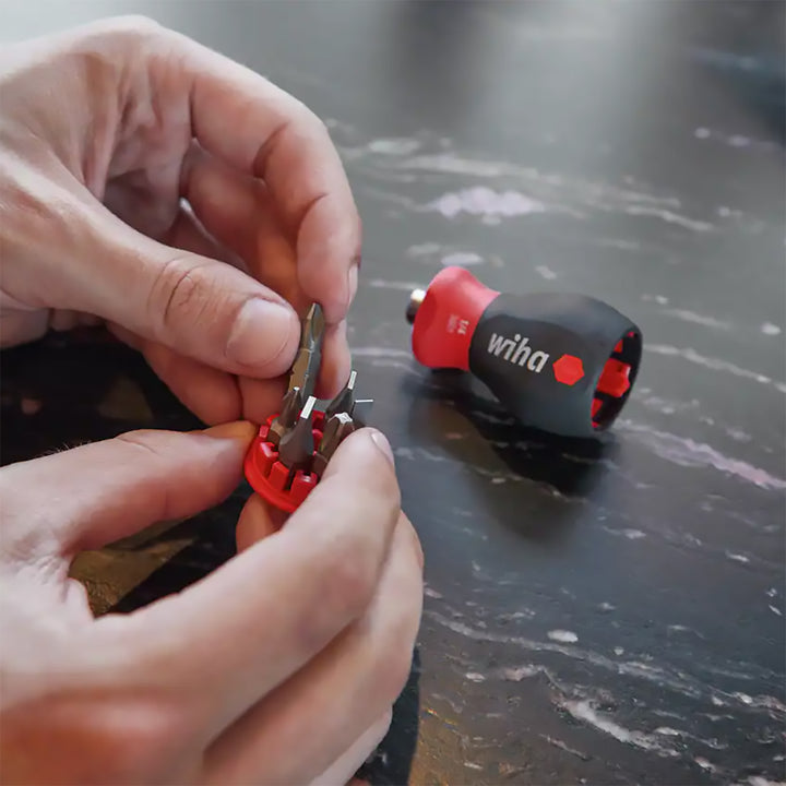 Wiha Tools 38045  6-in-1 Stubby Bit Holder, TORX Set