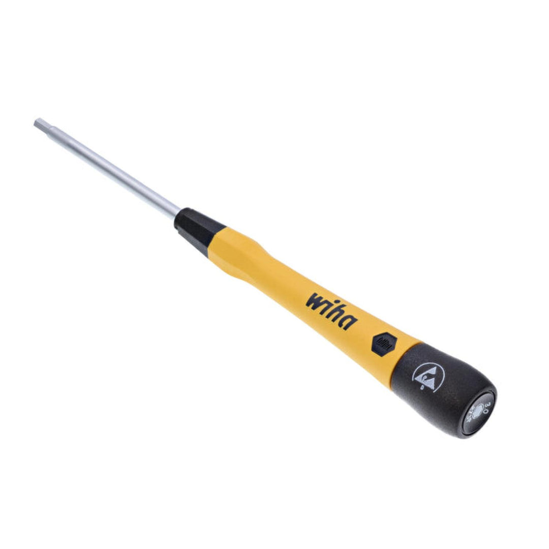Wiha Tools 27556 ESD Safe PicoFinish Precision Screwdriver - Hex 3.0mm x 60mm