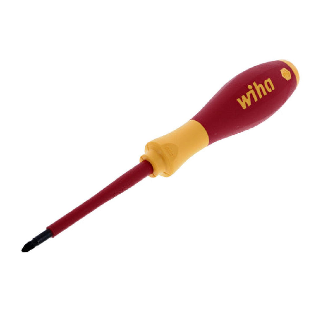 Wiha Tools 32401 Insulated Pozidriv Screwdriver, #1 x 80 mm