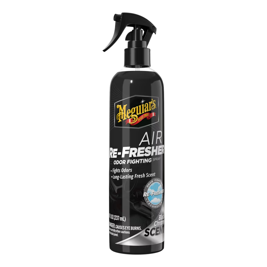 Meguiar's G250708 Air Re-Fresher Odor Fighting Spray - Black Chrome Scent - Refresh & Instantly Fight Odors