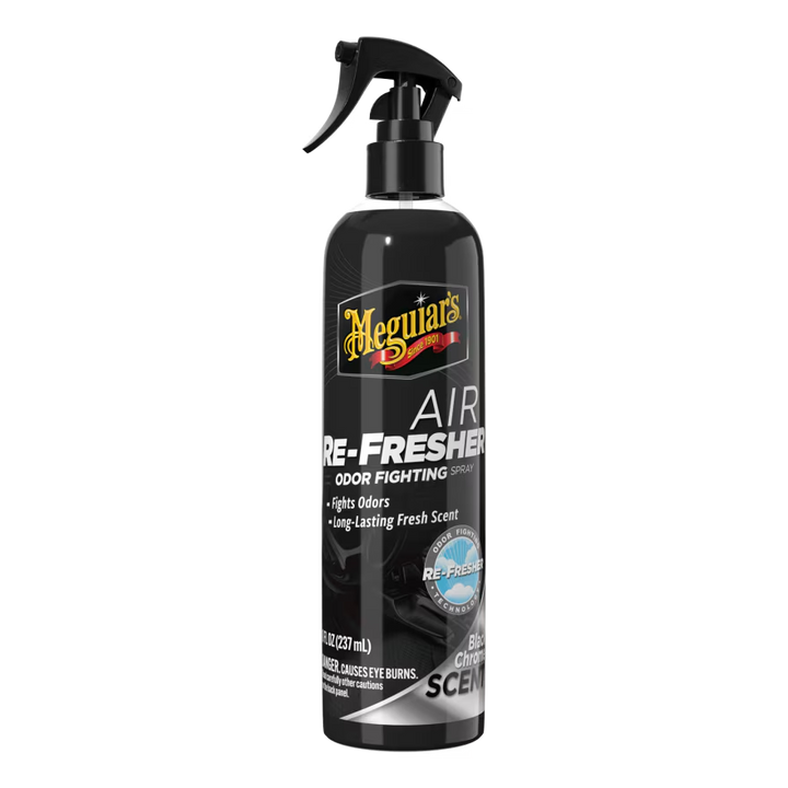 Meguiar's G250708 Air Re-Fresher Odor Fighting Spray - Black Chrome Scent - Refresh & Instantly Fight Odors