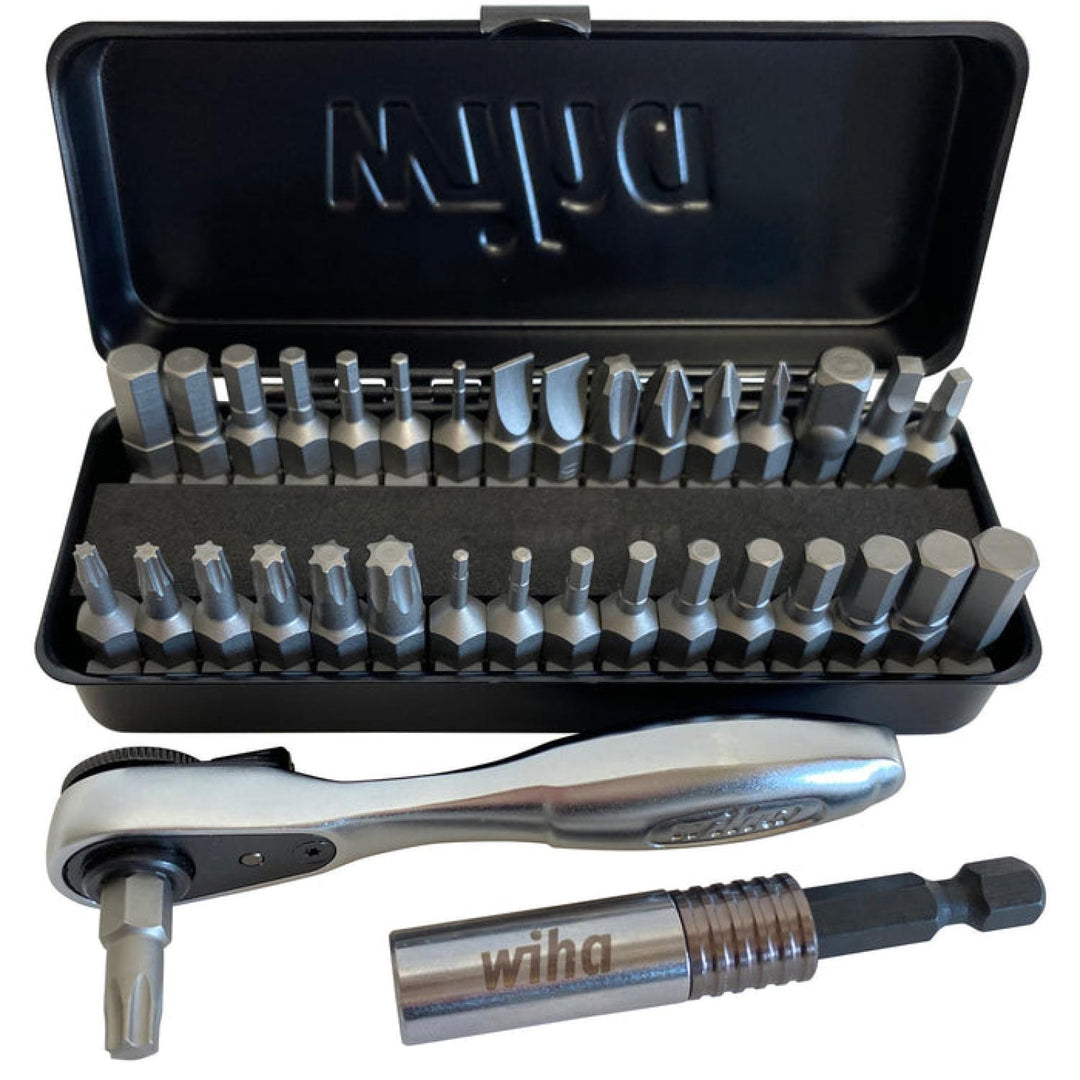 Wiha Tools 74996 1/4" Ratchet And Bits, 35 Piece Set