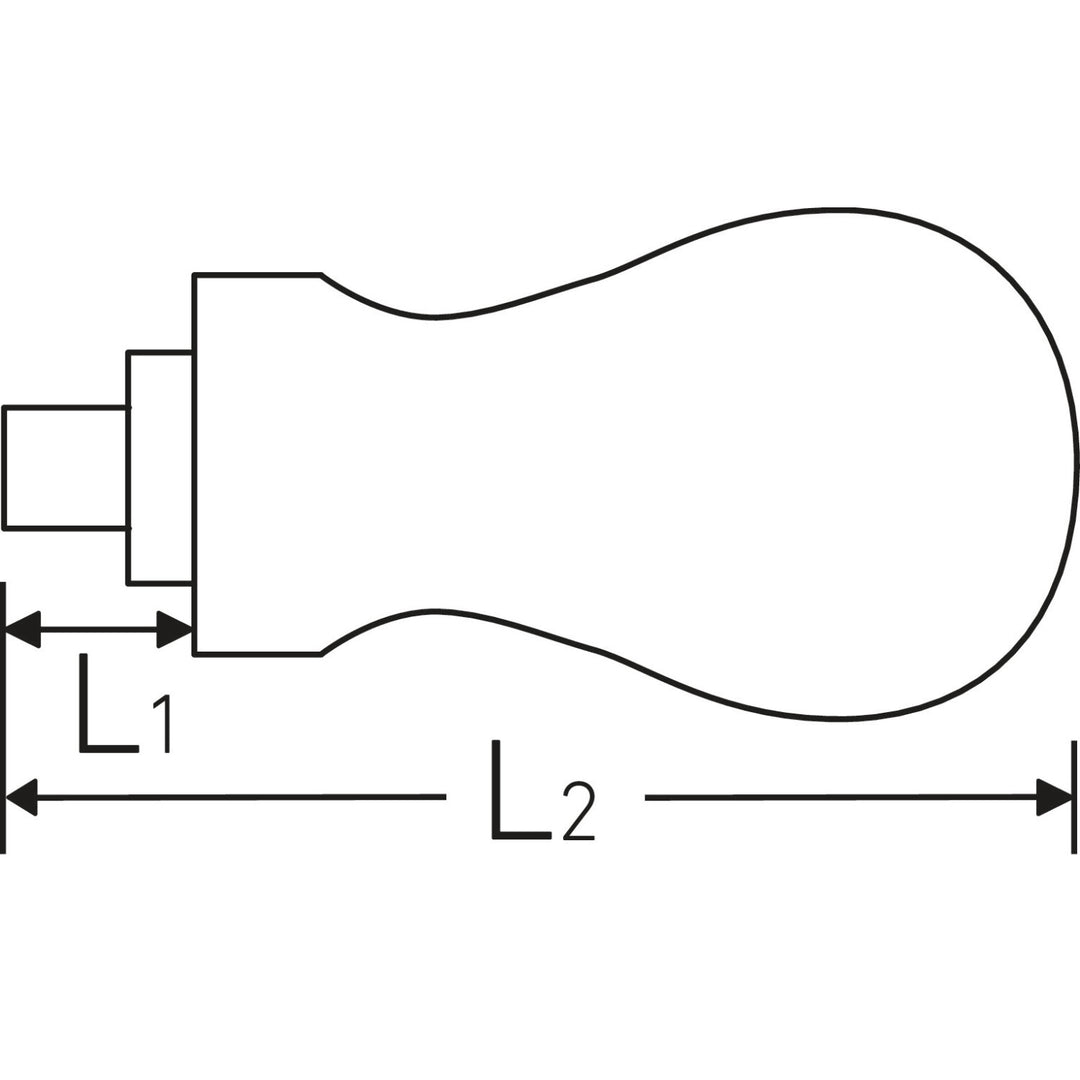 Stahlwille 18110016 12503 Stubby 1/4" Bit Holder - Magnetic
