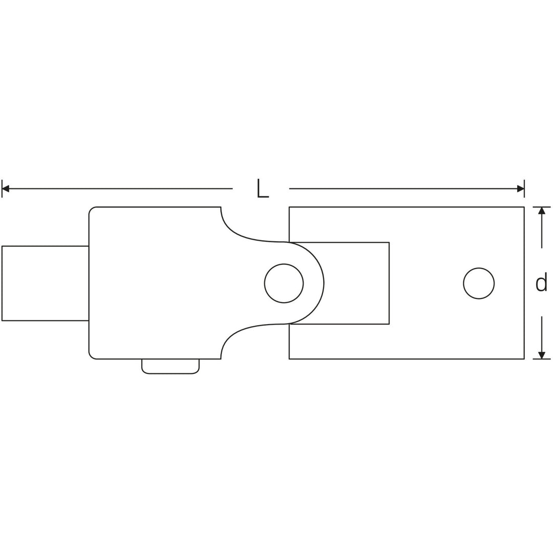 Stahlwille 11021000 407QR QuickRelease universal joint, 1/4" Drive